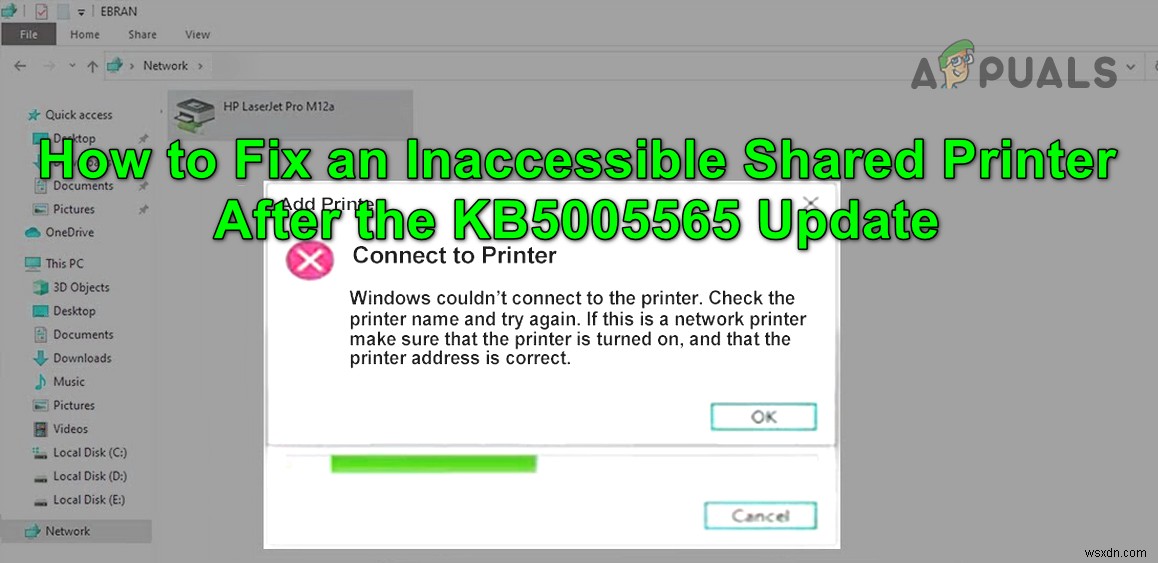 KB5005565 अपडेट के बाद अनुपलब्ध शेयर्ड प्रिंटर को कैसे ठीक करें?