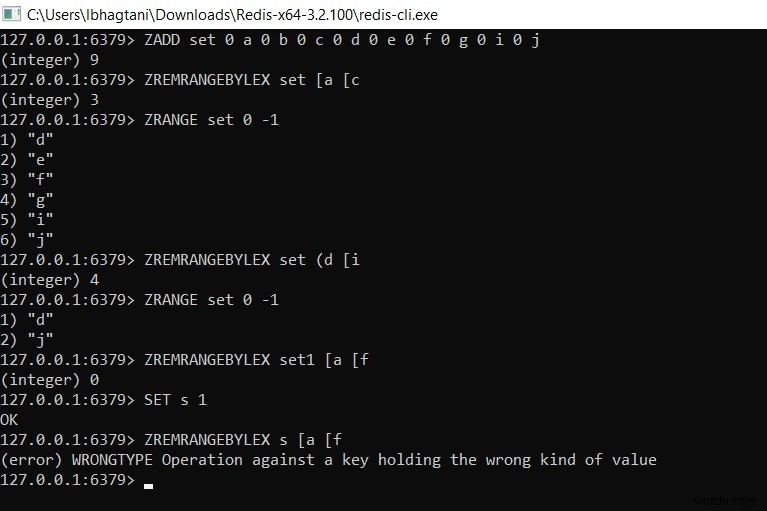 Redis ZREMRANGEBYLEX में महारत हासिल करें: मान रेंज द्वारा सॉर्टेड सेट एलिमेंट्स हटाएं