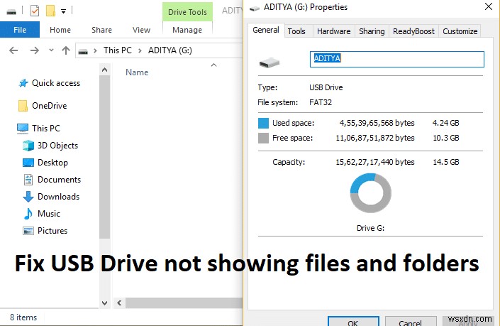 USB ड्राइव पर छिपी फ़ाइलें पुनर्स्थापित करें: खाली एक्सप्लोरर व्यू के लिए त्वरित समाधान