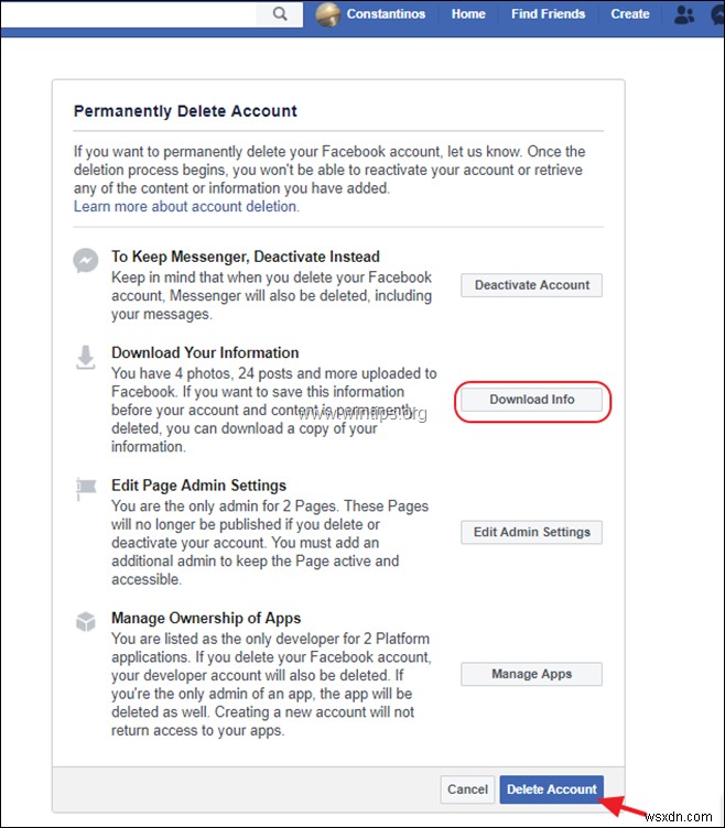 Facebook खाते को निष्क्रिय या स्थायी रूप से हटाने की चरण-दर-चरण गाइड