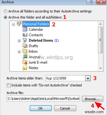 Outlook फ़ोल्डर संरचना को नई PST फ़ाइल में कॉपी करें - चरण-दर-चरण गाइड
