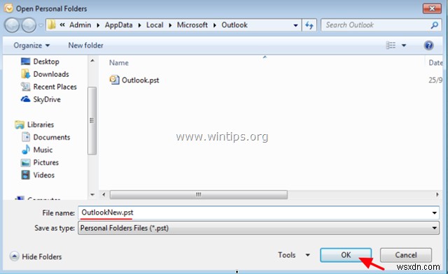 Outlook फ़ोल्डर संरचना को नई PST फ़ाइल में कॉपी करें - चरण-दर-चरण गाइड
