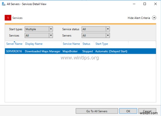 Windows Server 2016 पर Downloaded Maps Manager सर्विस त्रुटि हल करें