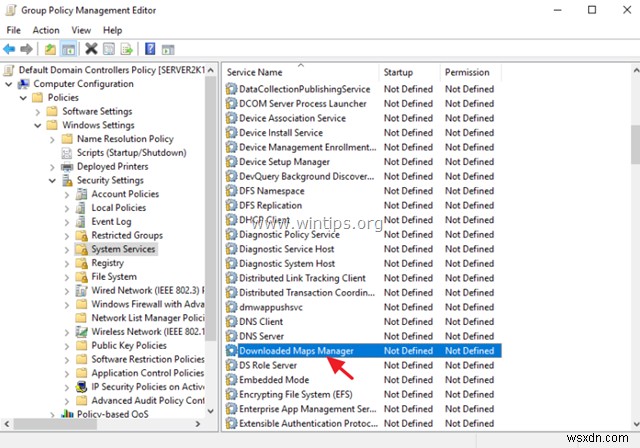 Windows Server 2016 पर Downloaded Maps Manager सर्विस त्रुटि हल करें