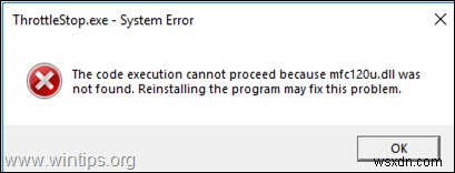 Windows पर MFC120U.dll और MSVCP120.dll मिसिंग एरर ठीक करें - त्वरित और आसान समाधान