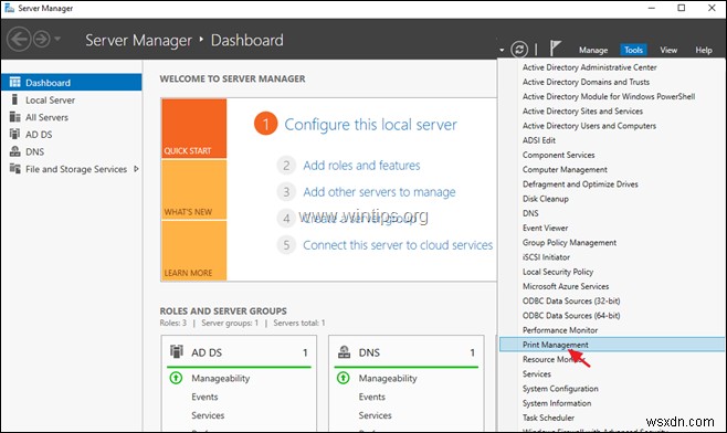 Windows Server 2016 पर ग्रुप पॉलिसी के माध्यम से नेटवर्क प्रिंटर परिनियोजित करें