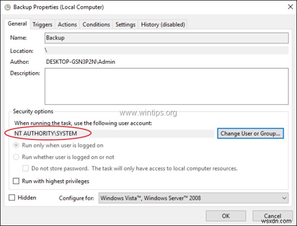 Windows शेड्यूल्ड टास्क चलाएं: बैकग्राउंड बनाम फोरग्राउंड - चरण-दर-चरण गाइड