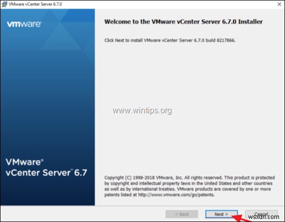 विंडोज पर VMware vCenter Server 6.7 स्थापित करने की चरण-दर-चरण गाइड