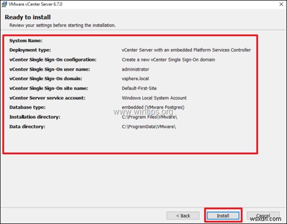 विंडोज पर VMware vCenter Server 6.7 स्थापित करने की चरण-दर-चरण गाइड