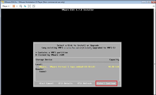 चरण-दर-चरण मार्गदर्शिका: VMware Workstation 15 पर VMware ESXi 6.7 इंस्टॉल करना