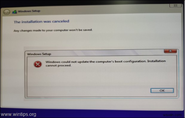 UEFI सिस्टम पर विंडोज 10 बूट कॉन्फिगरेशन अपडेट एरर ठीक करें