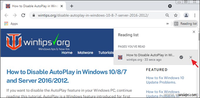 Chrome रीडिंग लिस्ट को डेस्कटॉप और मोबाइल पर सक्षम या अक्षम करें - त्वरित गाइड