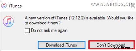 विंडोज 10 पर iTunes की  आवश्यक फाइलें गुम  त्रुटि ठीक करें