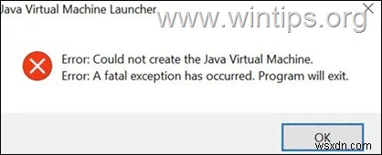 जावा एप्लिकेशन में Could Not Create the Java Virtual Machine त्रुटि को हल करें