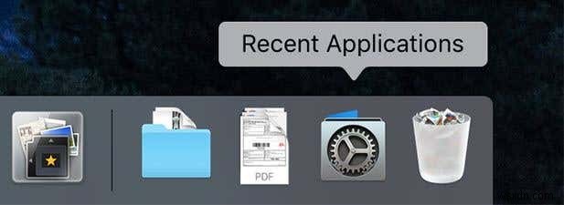 MacOS डॉक से हाल की फाइलों को त्वरित रूप से खोलें