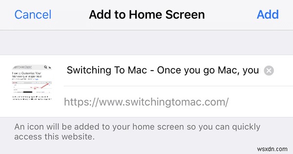 सेकंड में Safari वेब पेज को अपने iPhone/iPad होम स्क्रीन पर जोड़ें