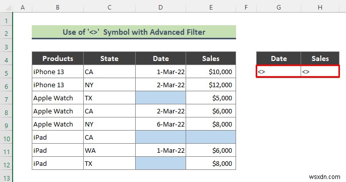 Excel में एडवांस्ड फ़िल्टर का उपयोग करके खाली सेल्स हटाएं: 3 सरल तकनीकें
