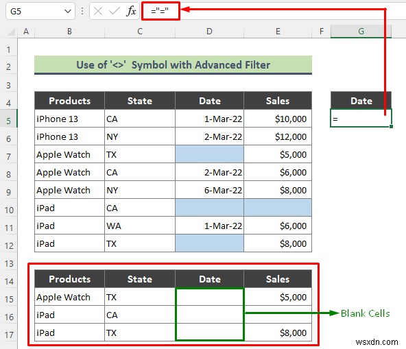 Excel में एडवांस्ड फ़िल्टर का उपयोग करके खाली सेल्स हटाएं: 3 सरल तकनीकें