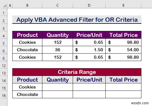 Excel VBA: एकाधिक मानदंडों के लिए एडवांस्ड फ़िल्टर में महारत हासिल करें - 5 सिद्ध तकनीकें