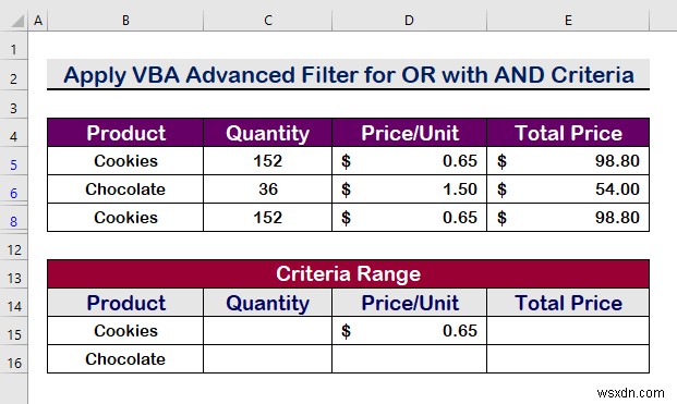 Excel VBA: एकाधिक मानदंडों के लिए एडवांस्ड फ़िल्टर में महारत हासिल करें - 5 सिद्ध तकनीकें