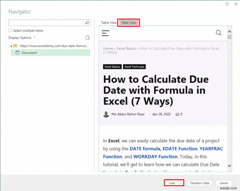 सरल Excel: वेब डेटा को 2 सरल चरणों में आयात करें