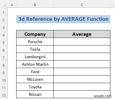 नामित रेंज के साथ 3-डी Excel संदर्भ बनाएं - 7 सरल तरीके