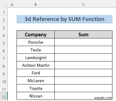 नामित रेंज के साथ 3-डी Excel संदर्भ बनाएं - 7 सरल तरीके