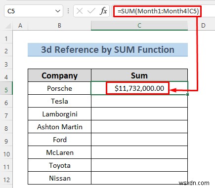नामित रेंज के साथ 3-डी Excel संदर्भ बनाएं - 7 सरल तरीके