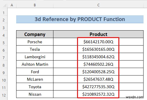 नामित रेंज के साथ 3-डी Excel संदर्भ बनाएं - 7 सरल तरीके