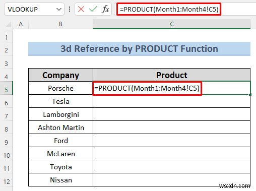 नामित रेंज के साथ 3-डी Excel संदर्भ बनाएं - 7 सरल तरीके
