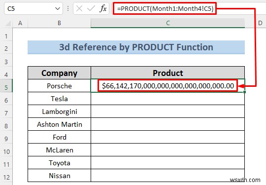 नामित रेंज के साथ 3-डी Excel संदर्भ बनाएं - 7 सरल तरीके