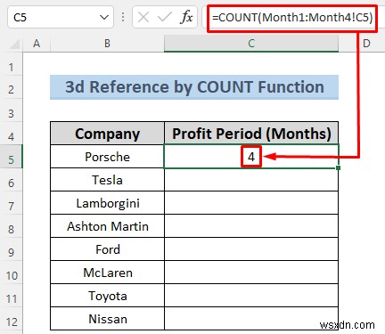 नामित रेंज के साथ 3-डी Excel संदर्भ बनाएं - 7 सरल तरीके