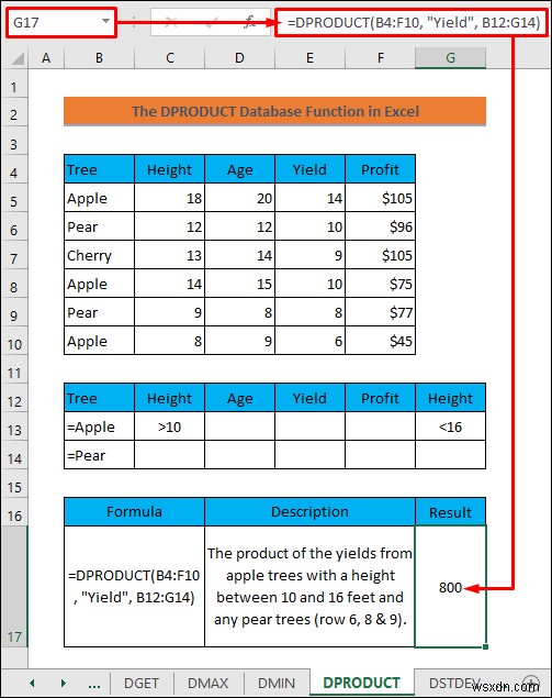 Excel डेटाबेस फ़ंक्शंस में महारत हासिल करें: व्यावहारिक उदाहरणों के साथ चरण-दर-चरण मार्गदर्शिका