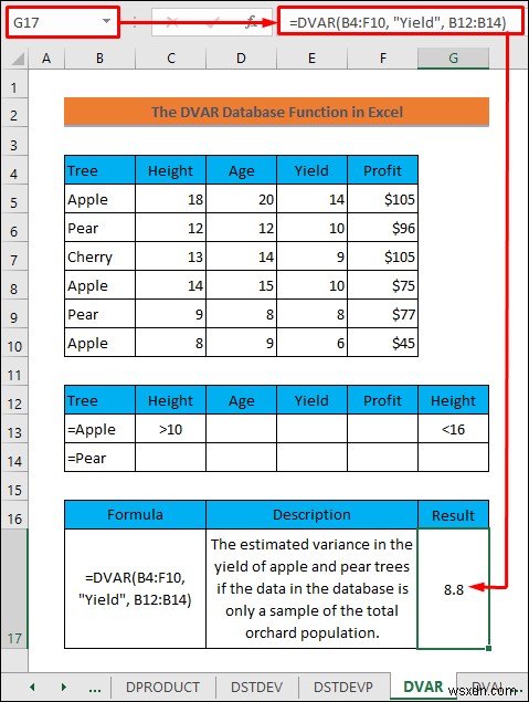 Excel डेटाबेस फ़ंक्शंस में महारत हासिल करें: व्यावहारिक उदाहरणों के साथ चरण-दर-चरण मार्गदर्शिका