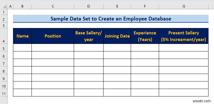 Excel में डायनामिक कर्मचारी डेटाबेस बनाएं: चरण-दर-चरण गाइड