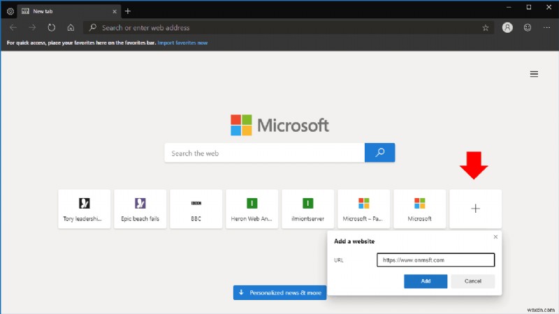 Microsoft Edge Insider न्यू टैब पेज अनुकूलित करें: चरण-दर-चरण मार्गदर्शिका