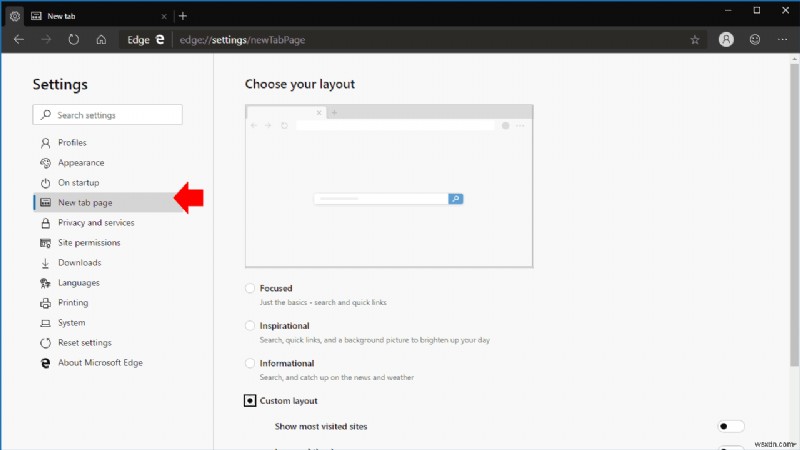 Microsoft Edge Insider न्यू टैब पेज अनुकूलित करें: चरण-दर-चरण मार्गदर्शिका