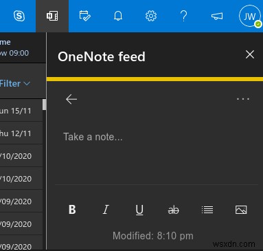 Outlook Web App में Outlook Notes और Tasks को सीधे एक्सेस करें