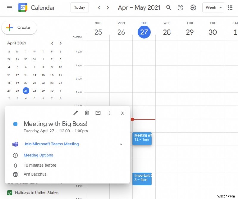 मिनटों में Google कैलेंडर से सीधे माइक्रोसॉफ्ट टीम्स मीटिंग्स शेड्यूल करें