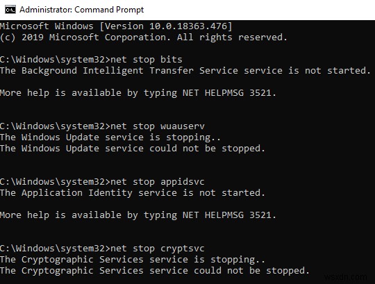 Windows 10 पर  Windows Update Components Must Be Repaired  त्रुटि कैसे हल करें