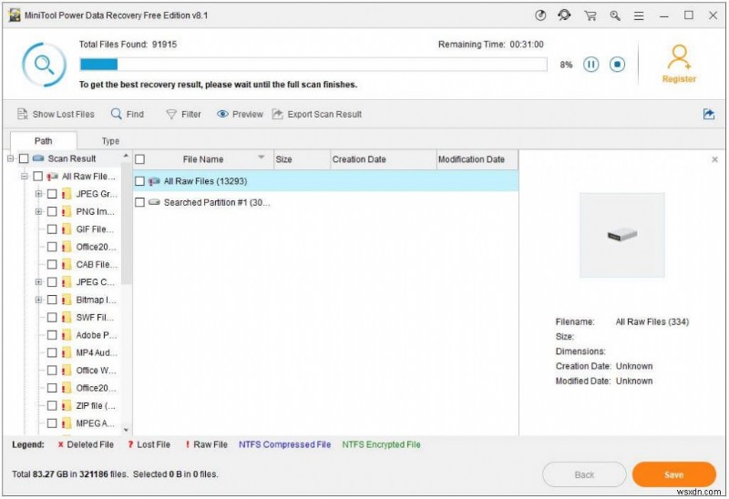 MiniTool पावर डेटा रिकवरी - मुफ्त, आसान और खोई हुई फाइलों को पुनर्प्राप्त करने में सिद्ध