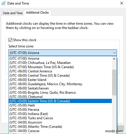 Windows 10 टास्कबार पर एकाधिक समय क्षेत्र प्रदर्शित करें: आसान चरण