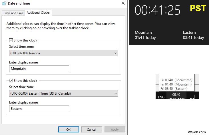 Windows 10 टास्कबार पर एकाधिक समय क्षेत्र प्रदर्शित करें: आसान चरण