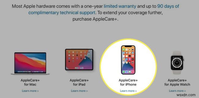 AppleCare को iPhone में कैसे जोड़ें