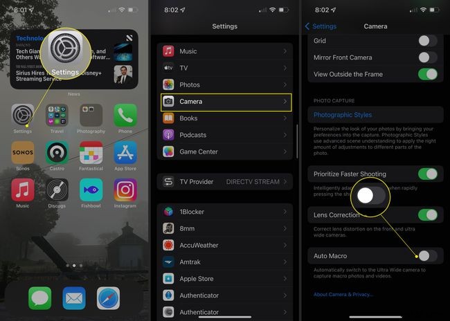 iPhone कैमरा को मैक्रो मोड में अपने आप स्विच होने से कैसे रोकें