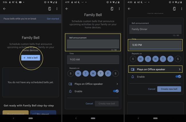 Android पर Google फ़ैमिली बेल कैसे सेट करें