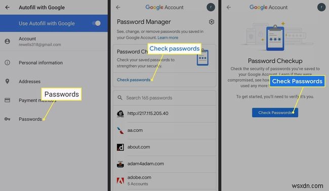Android के लिए Google पासवर्ड जांच का उपयोग कैसे करें