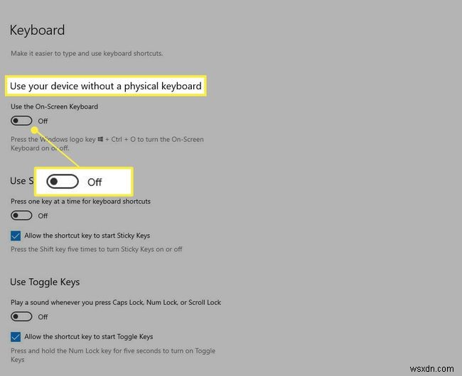 Windows 10 में ऑन-स्क्रीन कीबोर्ड को कैसे सक्षम या अक्षम करें