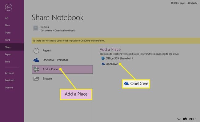 OneNote को अपने OneDrive खाते से कैसे सिंक करें