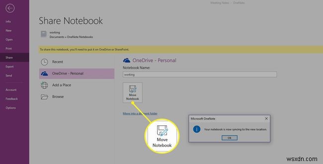 OneNote को अपने OneDrive खाते से कैसे सिंक करें